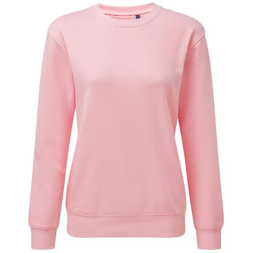 Asquith & Fox Women's Organic Crew Neck Sweatshirt Soft Pink